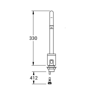 m_50300200_a_bl1.pdf Maßzeichnung NOVALAB optoelektronisches Standventil mit U-Auslauf, Artikelnummer: 50 3002 00