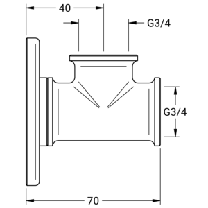 m_8710080176_b_bl2.pdf Maßzeichnung NOVALAB- muurplaat G3/4"voor opbouwmontage, Artikelnummer: 87 1008 01 76