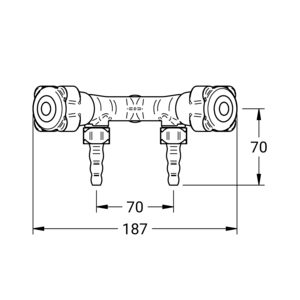 m_7001432536_b_bl1.pdf Maßzeichnung NOVALAB laboratoriumkraan V-vorm voor water (WPC), aansluiting G1/2", Artikelnummer: 70 0143 25 36