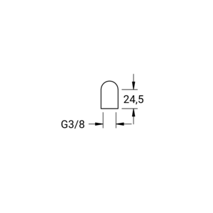 m_7109091500_a_bl1.pdf Maßzeichnung NOVALAB Labor Knie 90° für Gase Abgang G3/8 Anschluss G3/8B, Artikelnummer: 71 0909 15 00