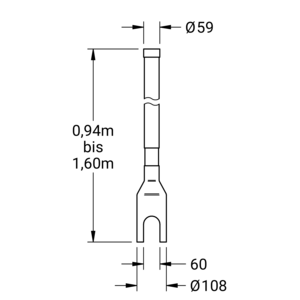 m_98809140_b_bl1.pdf Maßzeichnung Schutzrohr, Artikelnummer: 98 8091 40
