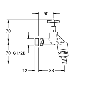 m_80400022_a_bl2.pdf Maßzeichnung Afnameventiel voor meervoudige aansluiting, Artikelnummer: 80 4000 22