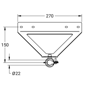 m_71131535_c_bl1.pdf Maßzeichnung Novalab- wandarmhouder, Artikelnummer: 71 1315 35