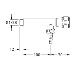 m_7001722047_c_bl2.pdf Maßzeichnung NOVALAB laboratoriumkraan haaks voor gedemineraliseerd water (WDC), aansluiting G1/2", Artikelnummer: 70 0172 20 47