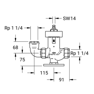 m_80200050_d_bl1.pdf Maßzeichnung Einzelhydrant DN 32, Artikelnummer: 80 2000 50