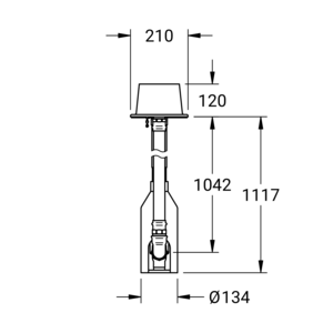 m_80506450_a_bl2.pdf Maßzeichnung Einzelhydrant-Set DN 32, Artikelnummer: 80 5064 50
