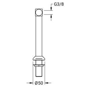 m_7120013500_b_bl2.pdf Maßzeichnung NOVALAB laboratorium bladkolom voor water, aansluiting G3/4", Artikelnummer: 71 2001 35 00