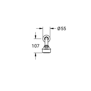 m_70131325_b_bl1.pdf Maßzeichnung NOVALAB Notduschkopf 5 Düsen mit Wandarm und Rosette für Wasseranschluss von hinten aus der Wand, Artikelnummer: 70 1313 25