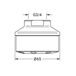 m_70130845_b_bl2.pdf Maßzeichnung NOVALAB Notduschkopf 7 Düsen, Artikelnummer: 70 1308 45
