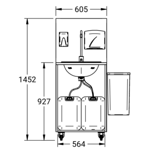 m_4001_a_bl2.pdf Maßzeichnung Hygo Basic, Artikelnummer: 40 01