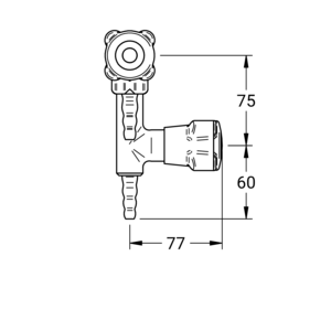 m_7001601536_b_bl1.pdf Maßzeichnung NOVLAB laboratoriumkraan voor water (WPC), aansluiting G3/8", Artikelnummer: 70 0160 15 36