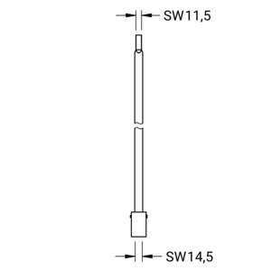 m_98809200_a_bl1.pdf Maßzeichnung Steigeschlüssel, Artikelnummer: 98 8092 00