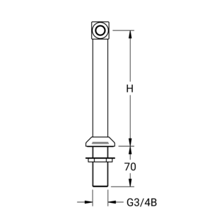m_7120013500_b_bl1.pdf Maßzeichnung NOVALAB laboratorium bladkolom voor water, aansluiting G3/4", Artikelnummer: 71 2001 35 00